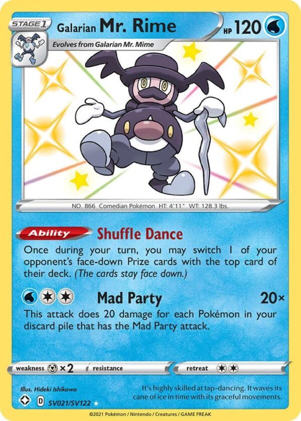Galarian Mr. Rime SV021/SV122 Holofoil Shining Fates: Shiny Vault