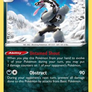 Galarian Obstagoon 119/202 Reverse Holofoil SWSH01: Sword & Shield Base Set Galarian Obstagoon 119/202 Reverse Holofoil SWSH01: Sword & Shield Base Set