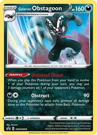 Galarian Obstagoon | SWSH059 | Holofoil | SWSH: Sword & Shield Promo Cards Galarian Obstagoon | SWSH059 | Holofoil | SWSH: Sword & Shield Promo Cards