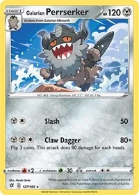 Galarian Perrserker | 127/192 | Reverse Holofoil | SWSH02: Rebel Clash Galarian Perrserker | 127/192 | Reverse Holofoil | SWSH02: Rebel Clash