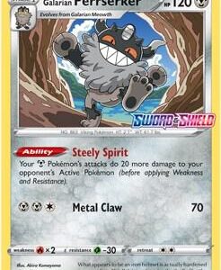 Galarian Perrserker SWSH008 (Prerelease) Holofoil SWSH: Sword & Shield Promo Cards