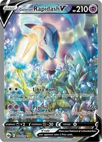 Galarian Rapidash V (Alternate Full Art) | 168/198 | Holofoil | SWSH06: Chilling Reign