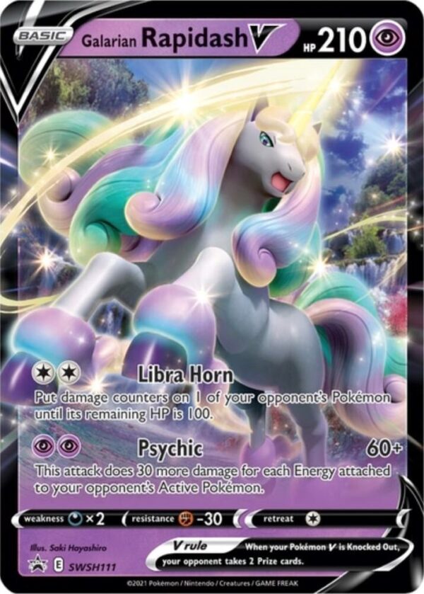 Galarian Rapidash V SWSH111 Holofoil SWSH: Sword & Shield Promo Cards
