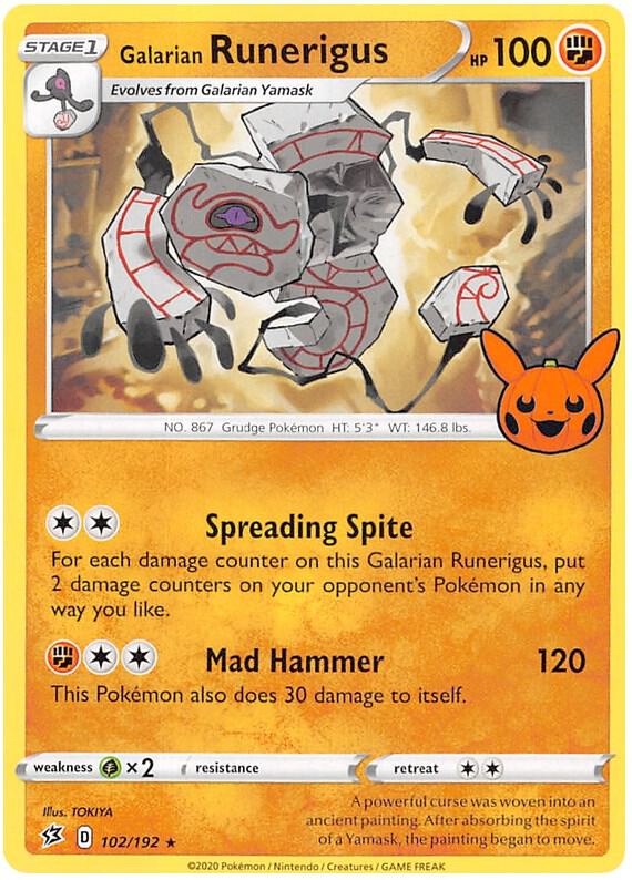 Galarian Runerigus 102/192 Normal Trick or Trade BOOster Bundle 2023 Galarian Runerigus 102/192 Normal Trick or Trade BOOster Bundle 2023