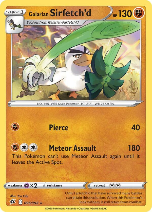 Galarian Sirfetch’d 95/192 095/192 Normal Deck Exclusives