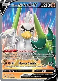 Galarian Sirfetch'd V (Full Art) | 174/185 | Holofoil | SWSH04: Vivid Voltage