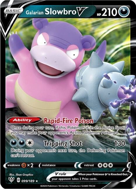 Galarian Slowbro V 099/189 Holofoil SWSH03: Darkness Ablaze Galarian Slowbro V 099/189 Holofoil SWSH03: Darkness Ablaze
