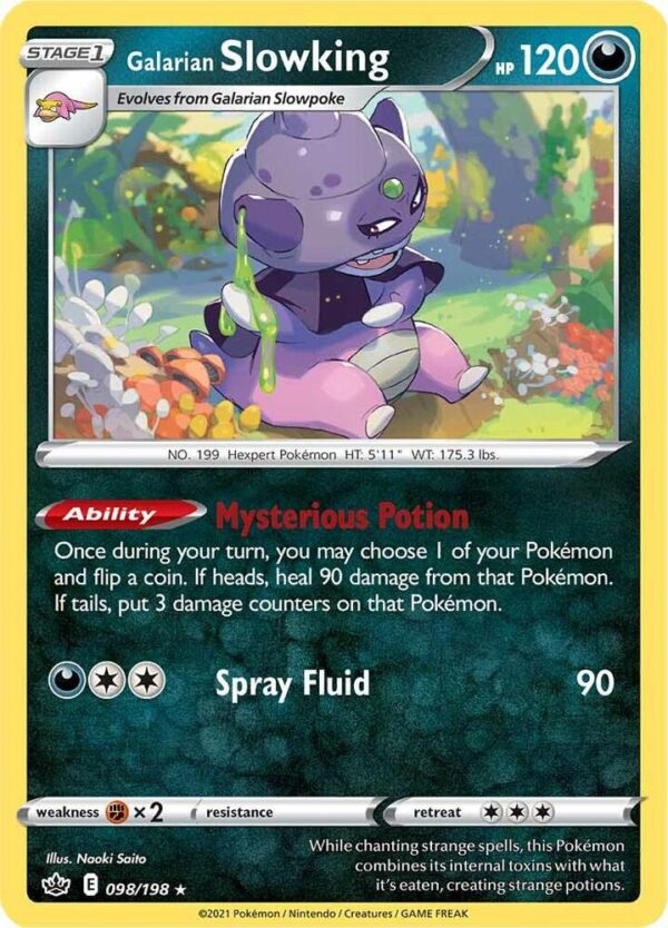 Galarian Slowking 098/198 Holofoil SWSH06: Chilling Reign Galarian Slowking 098/198 Holofoil SWSH06: Chilling Reign