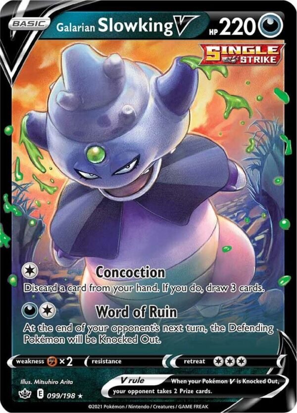 Galarian Slowking V 099/198 Holofoil SWSH06: Chilling Reign