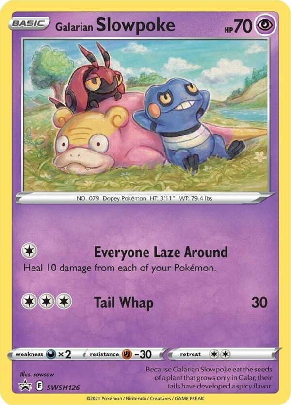 Galarian Slowpoke SWSH126 Holofoil SWSH: Sword & Shield Promo Cards