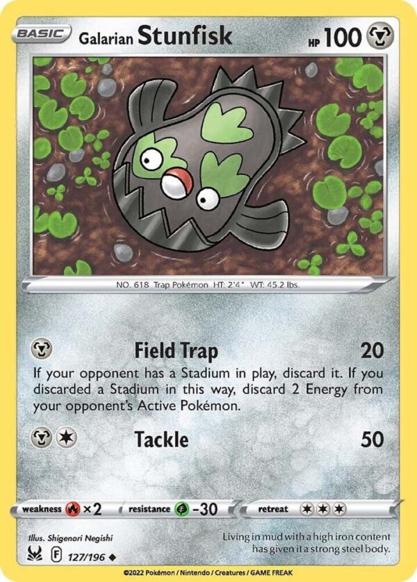 Galarian Stunfisk 127/196 Normal SWSH11: Lost Origin