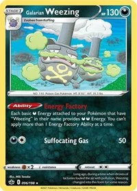 Galarian Weezing | 096/198 | Normal | SWSH06: Chilling Reign