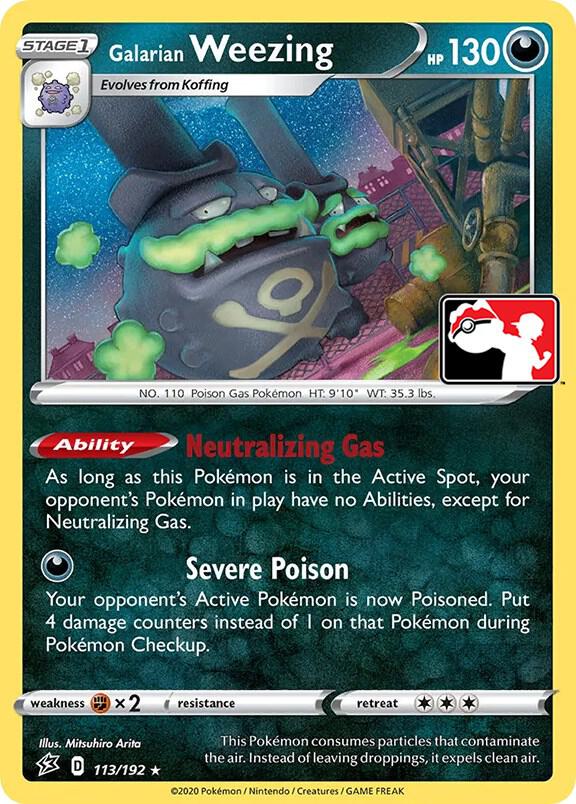 Galarian Weezing 113/192 Normal Prize Pack Series Cards
