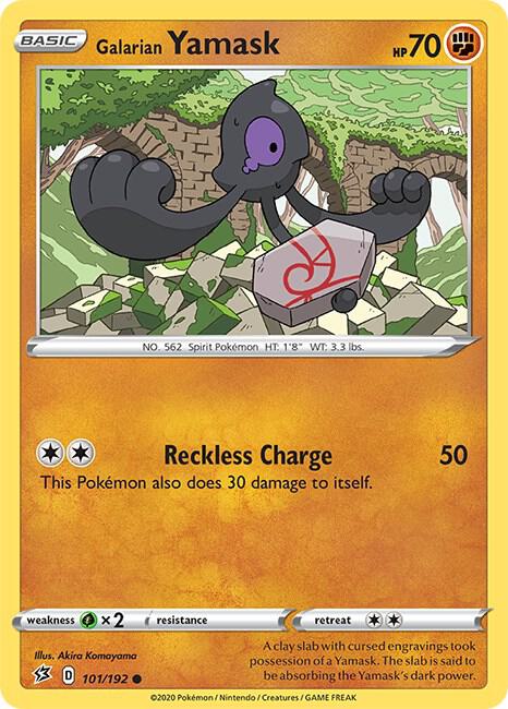 Galarian Yamask 101/192 Normal SWSH02: Rebel Clash Galarian Yamask 101/192 Normal SWSH02: Rebel Clash