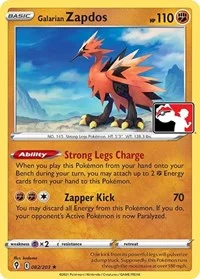 Galarian Zapdos | 082/203 | Normal | Prize Pack Series Cards
