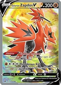 Galarian Zapdos V (Full Art) | 173/198 | Holofoil | SWSH06: Chilling Reign