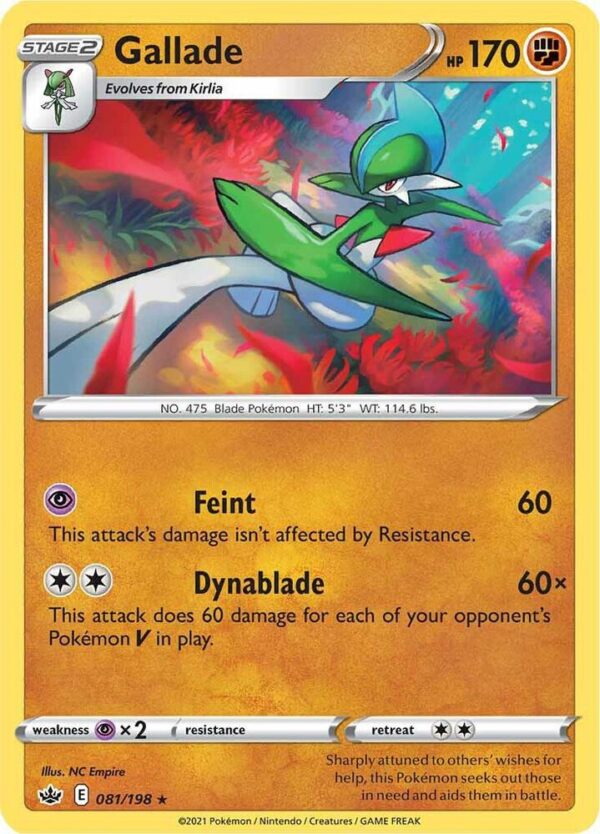 Gallade 081/198 Normal SWSH06: Chilling Reign