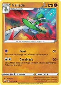 Gallade | 081/198 | Reverse Holofoil | SWSH06: Chilling Reign