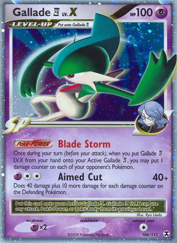 Gallade E4 Lv.X 106/111 Holofoil Rising Rivals Gallade E4 Lv.X 106/111 Holofoil Rising Rivals
