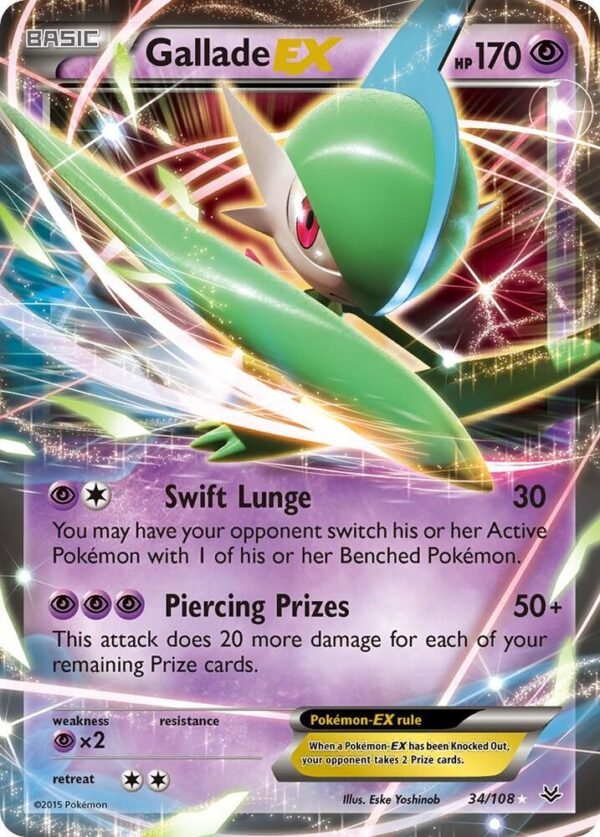 Gallade EX 34/108 Holofoil XY – Roaring Skies