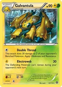 Galvantula | 42/114 | Reverse Holofoil | XY - Steam Siege