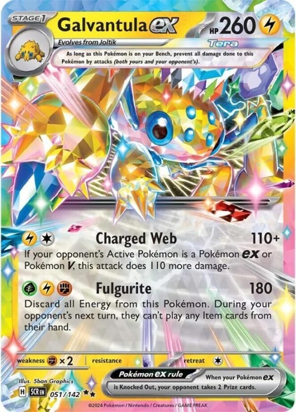 Galvantula ex 051/142 Holofoil SV07: Stellar Crown