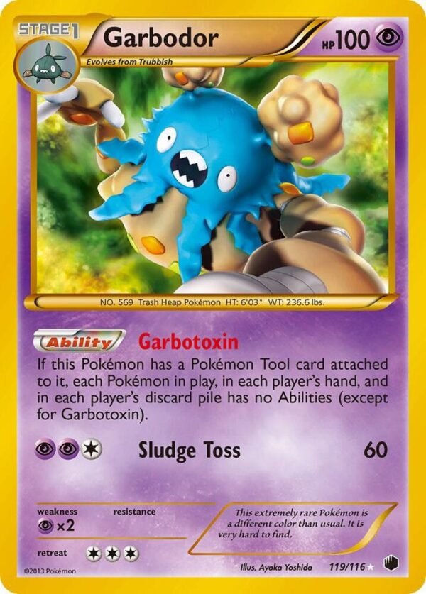 Garbodor (119 Secret Rare) 119/116 Holofoil Plasma Freeze