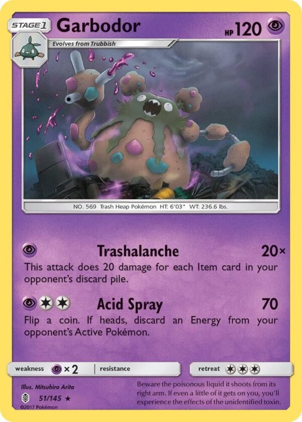 Garbodor 51/145 Normal SM – Guardians Rising