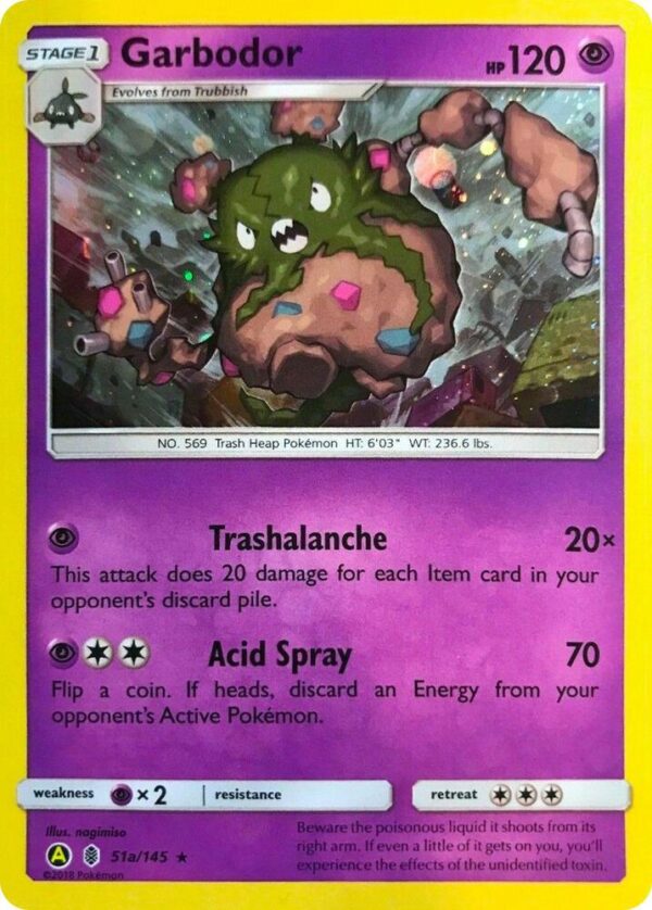 Garbodor 51a/145 (Cosmos Holo) 051a/145 Holofoil Alternate Art Promos
