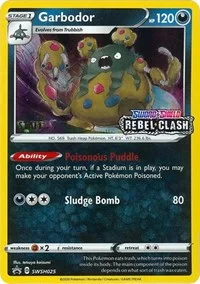 Garbodor | SWSH025 (Prerelease) [Staff] | Holofoil | SWSH: Sword & Shield Promo Cards