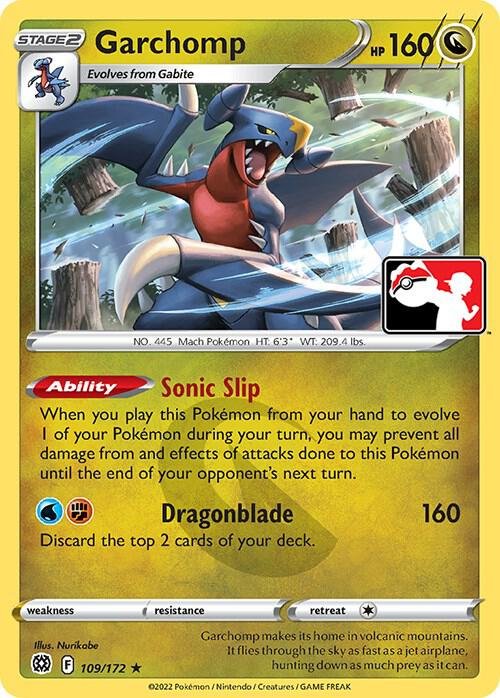 Garchomp 109/172 Normal Prize Pack Series Cards Garchomp 109/172 Normal Prize Pack Series Cards