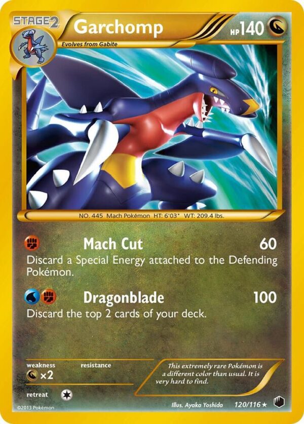 Garchomp (120 Secret Rare) 120/116 Holofoil Plasma Freeze Garchomp (120 Secret Rare) 120/116 Holofoil Plasma Freeze