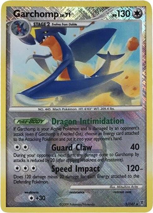 Garchomp 5/147 (Championship Promo) 005/147 Reverse Holofoil League & Championship Cards