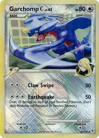 Garchomp C 60/147 (League Promo) 060/147 Reverse Holofoil League & Championship Cards