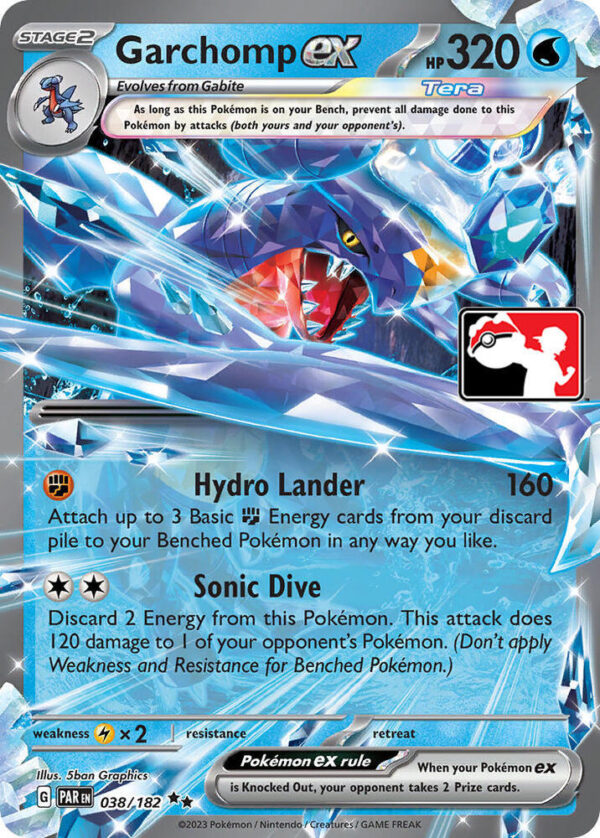 Garchomp ex 038/182 Holofoil Prize Pack Series Cards