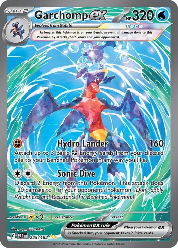Garchomp ex 245/182 Holofoil SV04: Paradox Rift