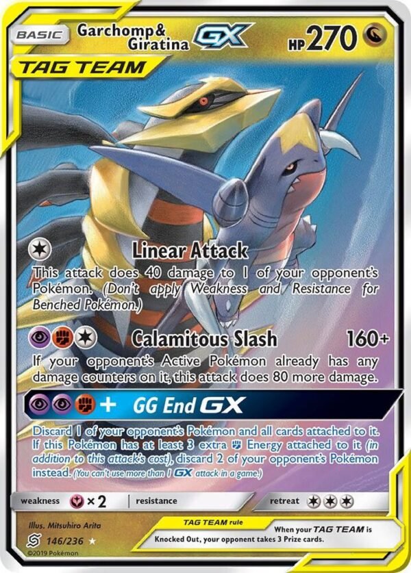 Garchomp & Giratina GX 146/236 Holofoil SM – Unified Minds