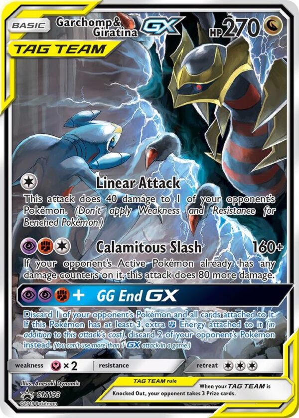 Garchomp & Giratina GX SM193 Holofoil SM Promos Garchomp & Giratina GX SM193 Holofoil SM Promos