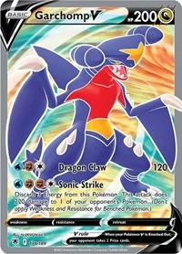 Garchomp V (Full Art) | 178/189 | Holofoil | SWSH10: Astral Radiance