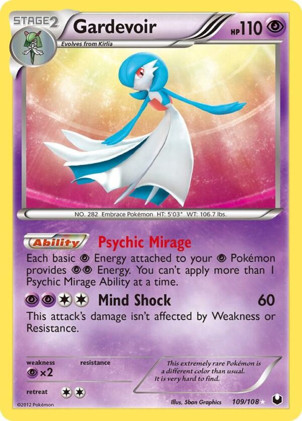 Gardevoir 109/108 Holofoil Dark Explorers Gardevoir 109/108 Holofoil Dark Explorers