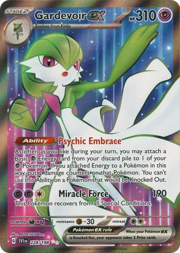 Gardevoir ex 228/198 Holofoil SV01: Scarlet & Violet Base Set Gardevoir ex 228/198 Holofoil SV01: Scarlet & Violet Base Set