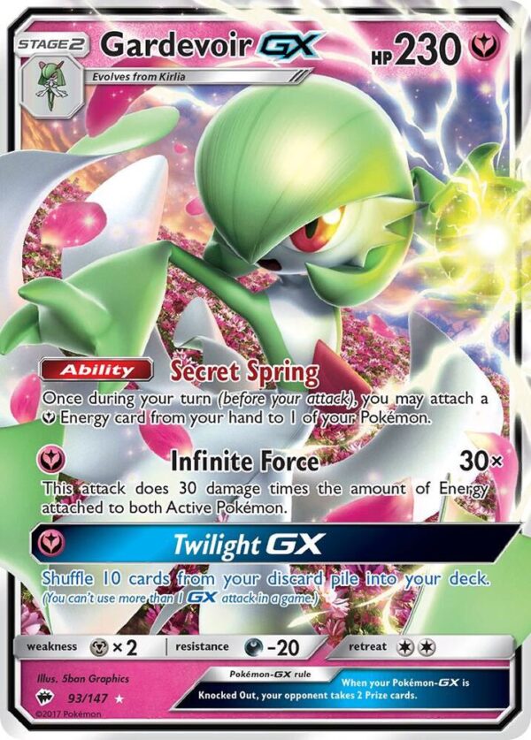 Gardevoir GX 93/147 Holofoil SM – Burning Shadows