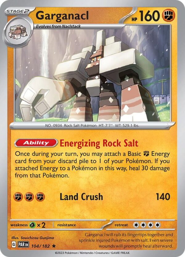 Garganacl 104/182 Reverse Holofoil SV04: Paradox Rift