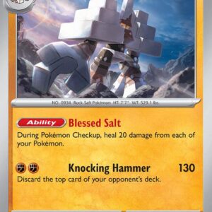 Garganacl 123/193 Reverse Holofoil SV02: Paldea Evolved
