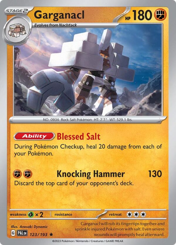 Garganacl 123/193 Reverse Holofoil SV02: Paldea Evolved