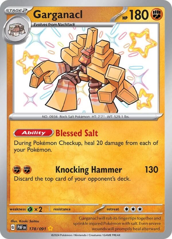 Garganacl 178/091 Holofoil SV: Paldean Fates