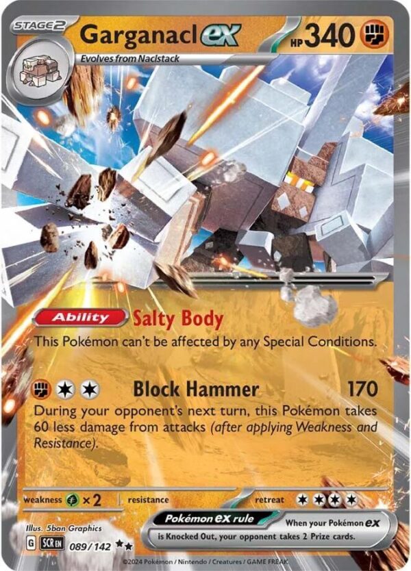 Garganacl ex 089/142 Holofoil SV07: Stellar Crown Garganacl ex 089/142 Holofoil SV07: Stellar Crown
