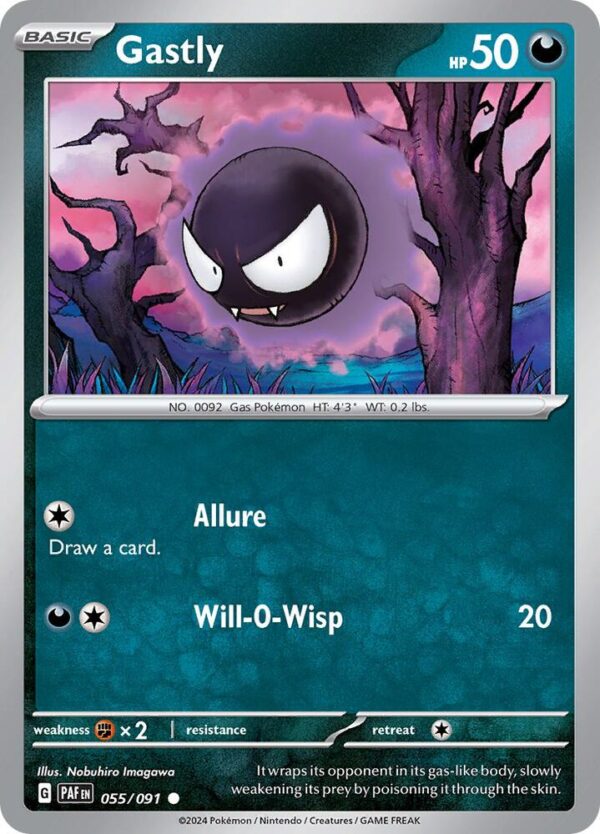 Gastly 055/091 Normal SV: Paldean Fates