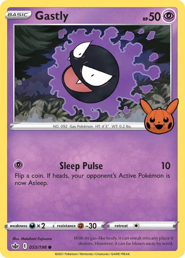 Gastly 055/198 Normal Trick or Trade BOOster Bundle