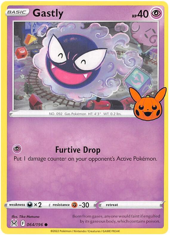 Gastly 064/196 Normal Trick or Trade BOOster Bundle 2023 Gastly 064/196 Normal Trick or Trade BOOster Bundle 2023